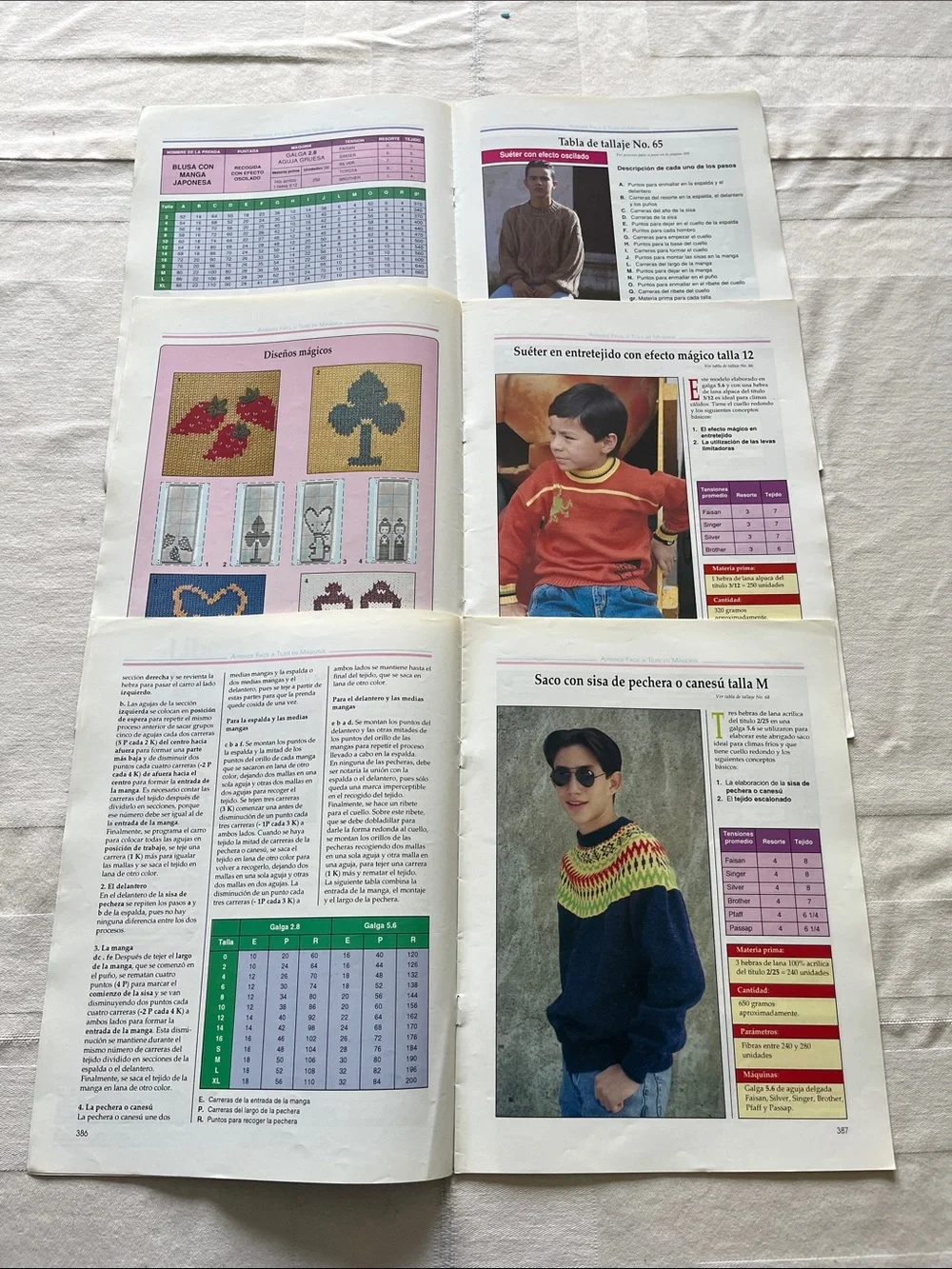 Aprende fácil a Tejer en Máquina Bundle Of 25 Issues Spanish Instructions